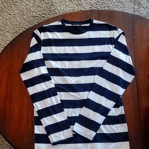 Men's Blue/White Striped Shirt